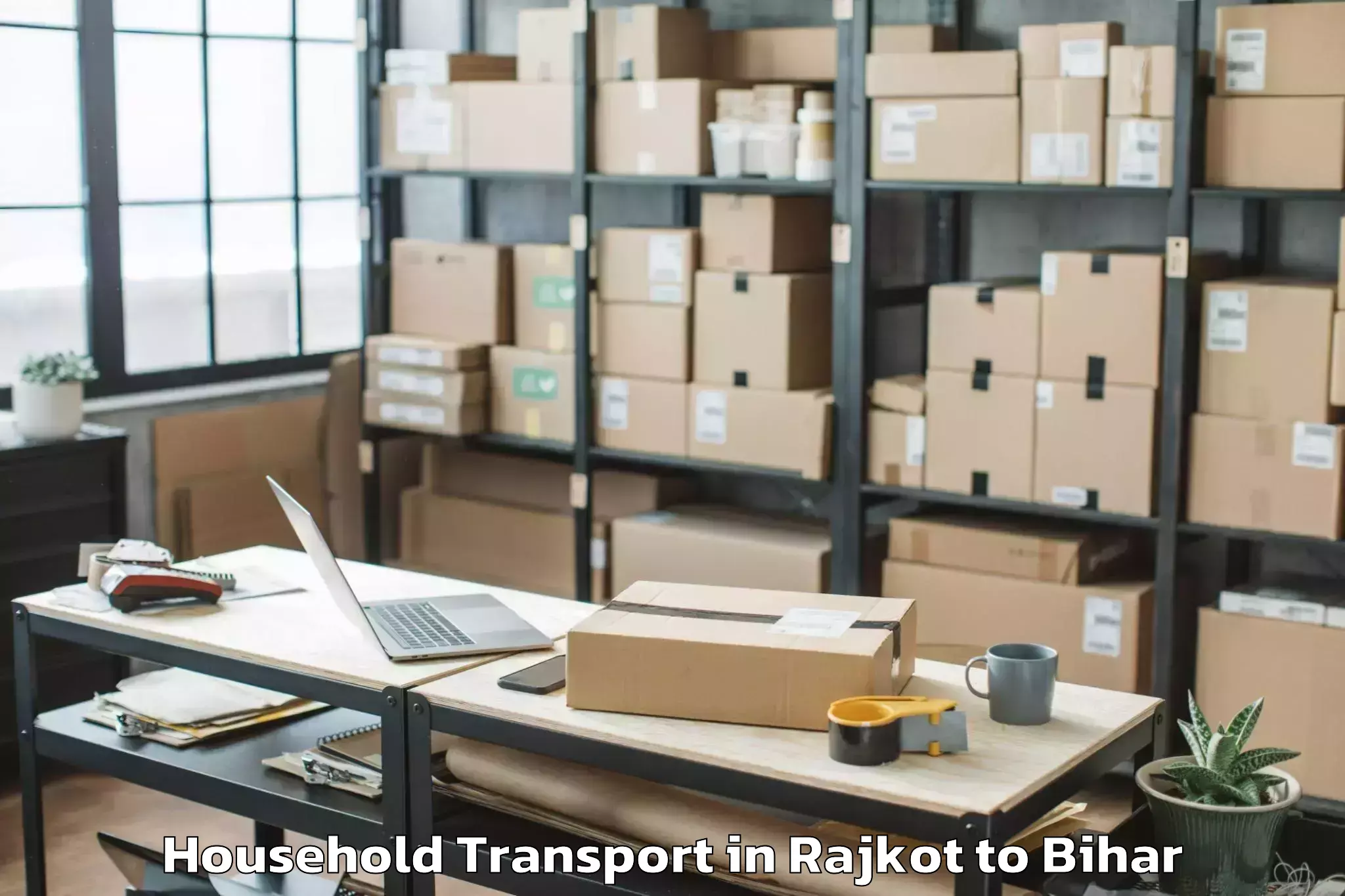 Reliable Rajkot to Bela Household Transport